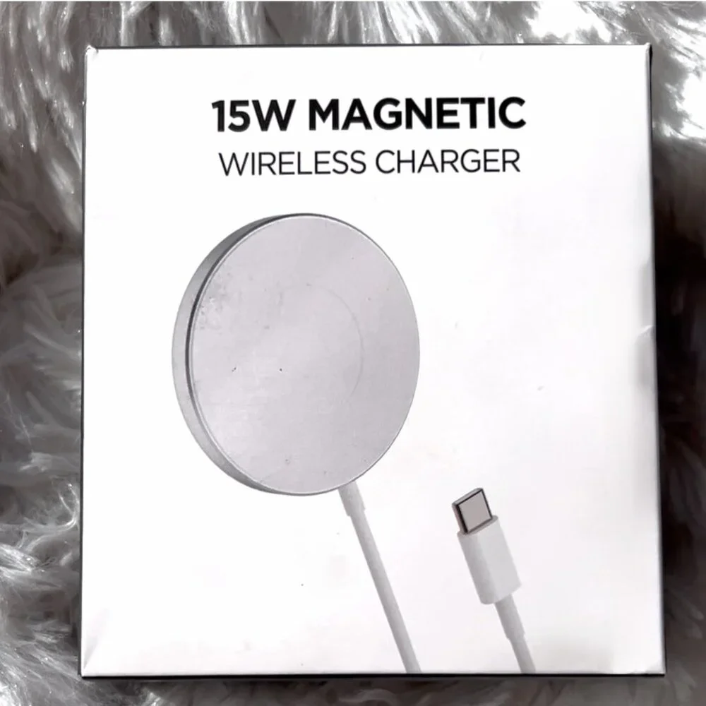 Magnetic Wireless Charger Pad & Charger BLOCK NWT